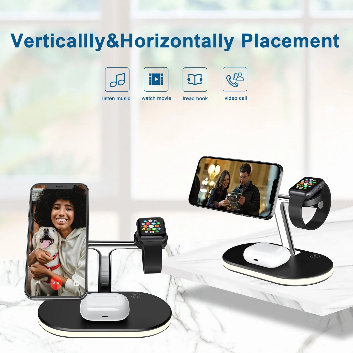 3 in 1 Magnetic 15W Fast Wireless Charging Dock