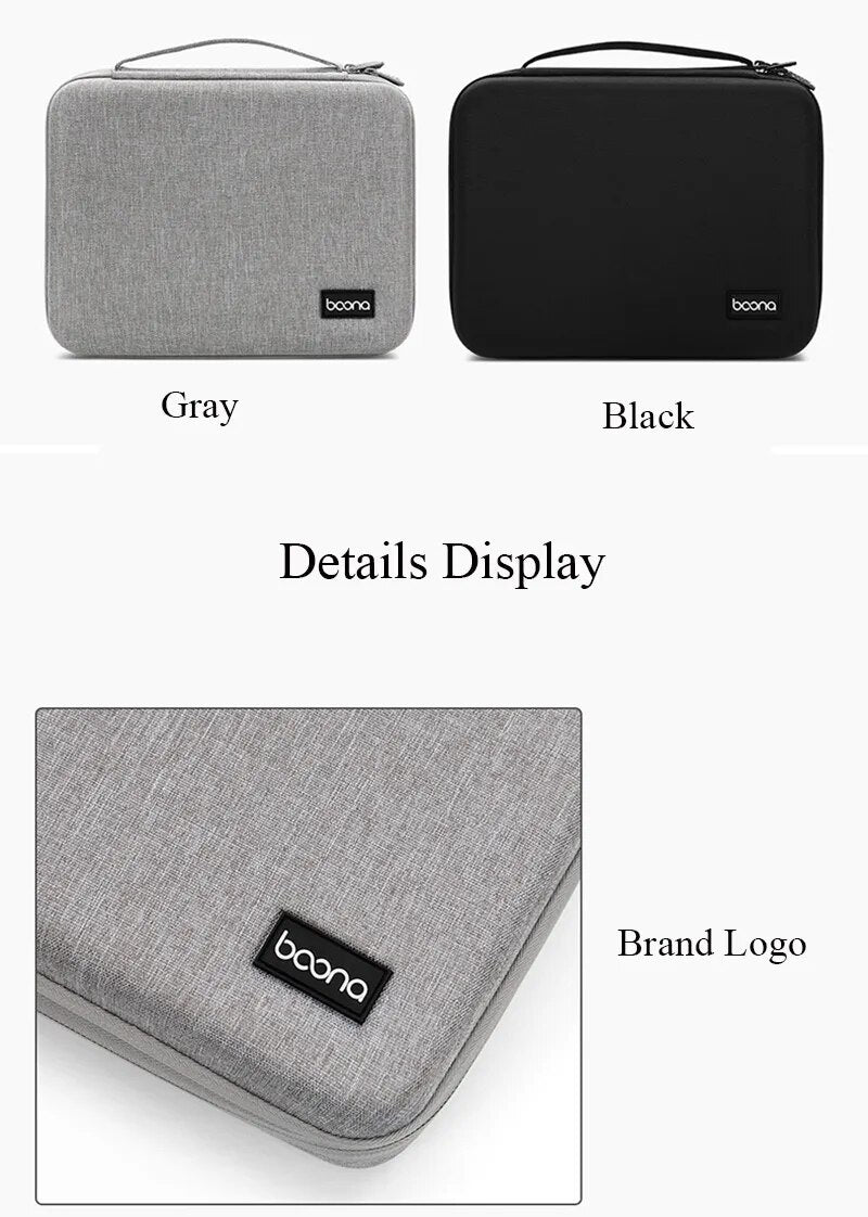 BOONA Hard Shell Electronic Organizer Case