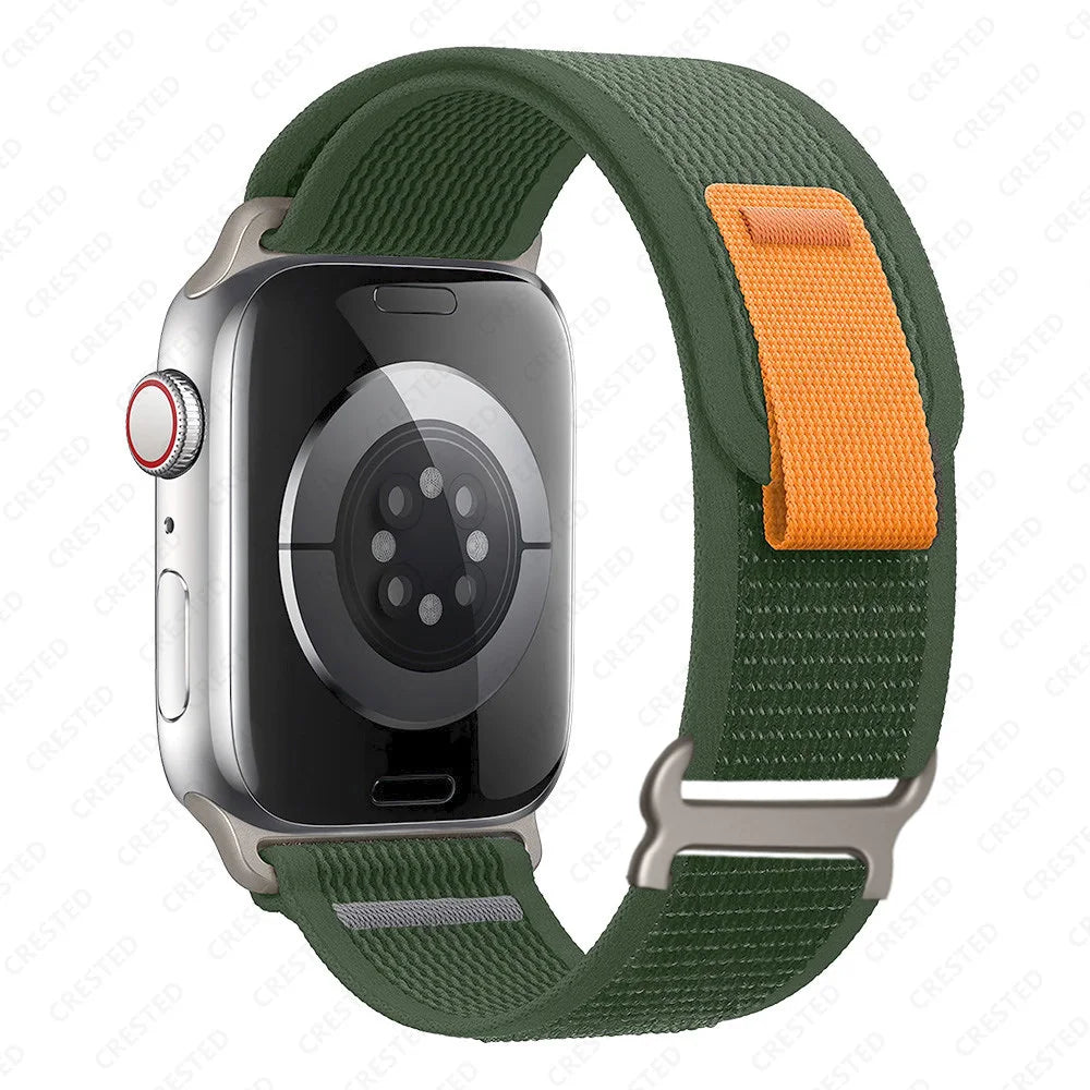 Apple Watch Two-Tone Nylon Trail Loop Band with Pull Tab