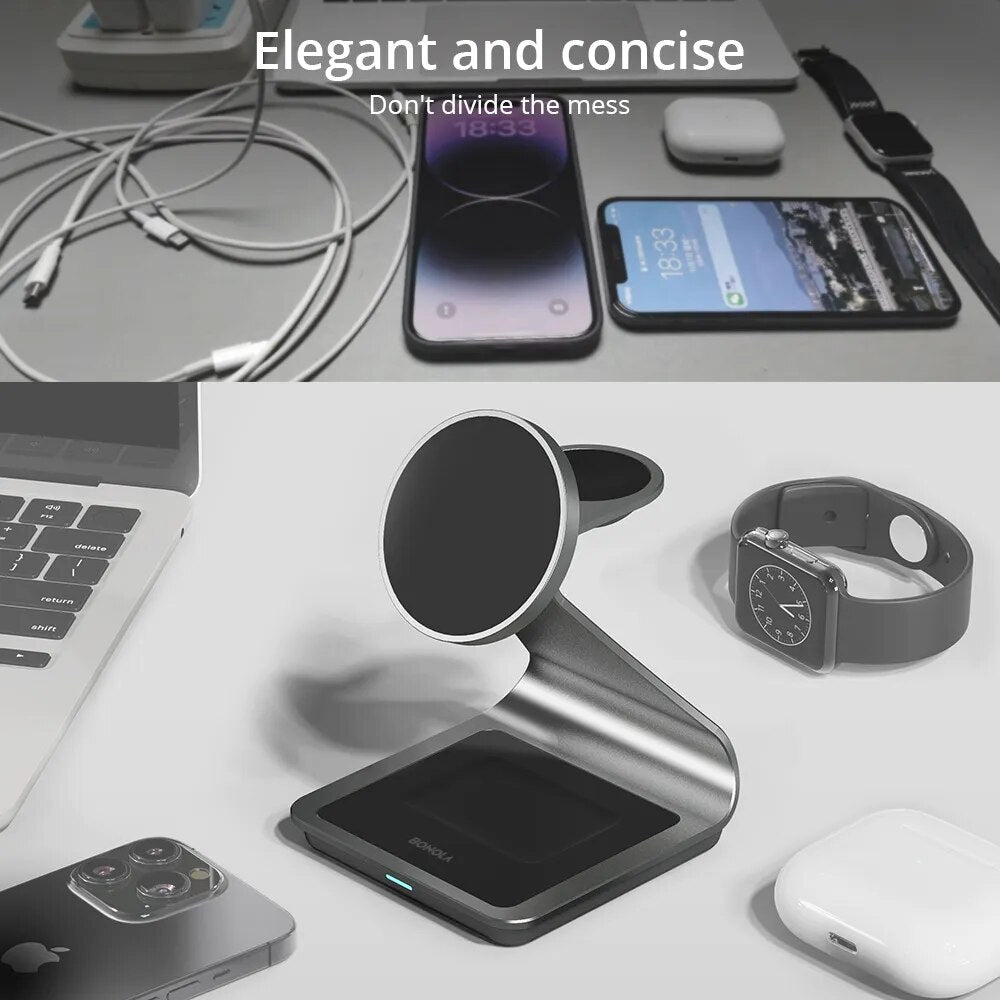 Bonola 3 in 1 Magnetic 30W Charging Station