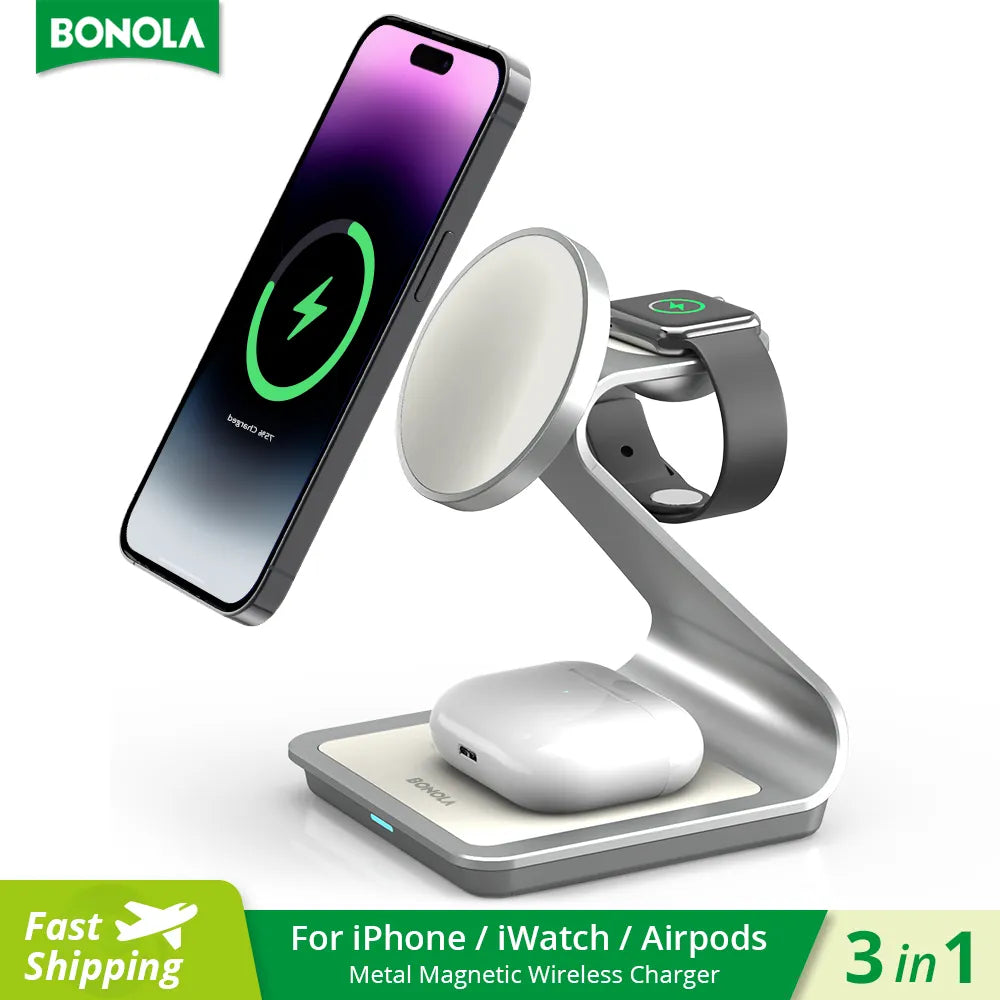 Bonola 3 in 1 Magnetic 30W Charging Station