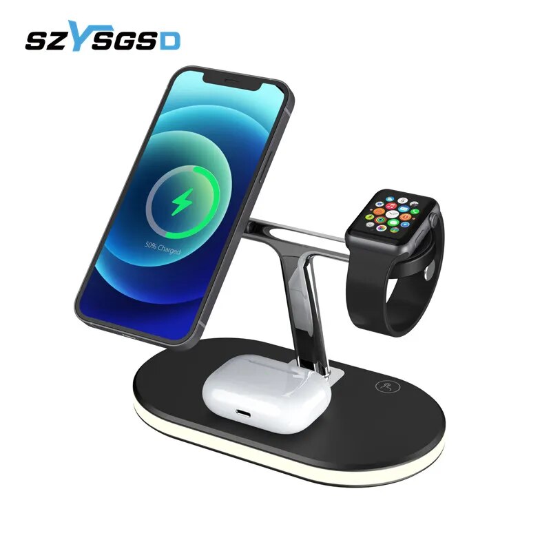 3 in 1 Magnetic 15W Fast Wireless Charging Dock