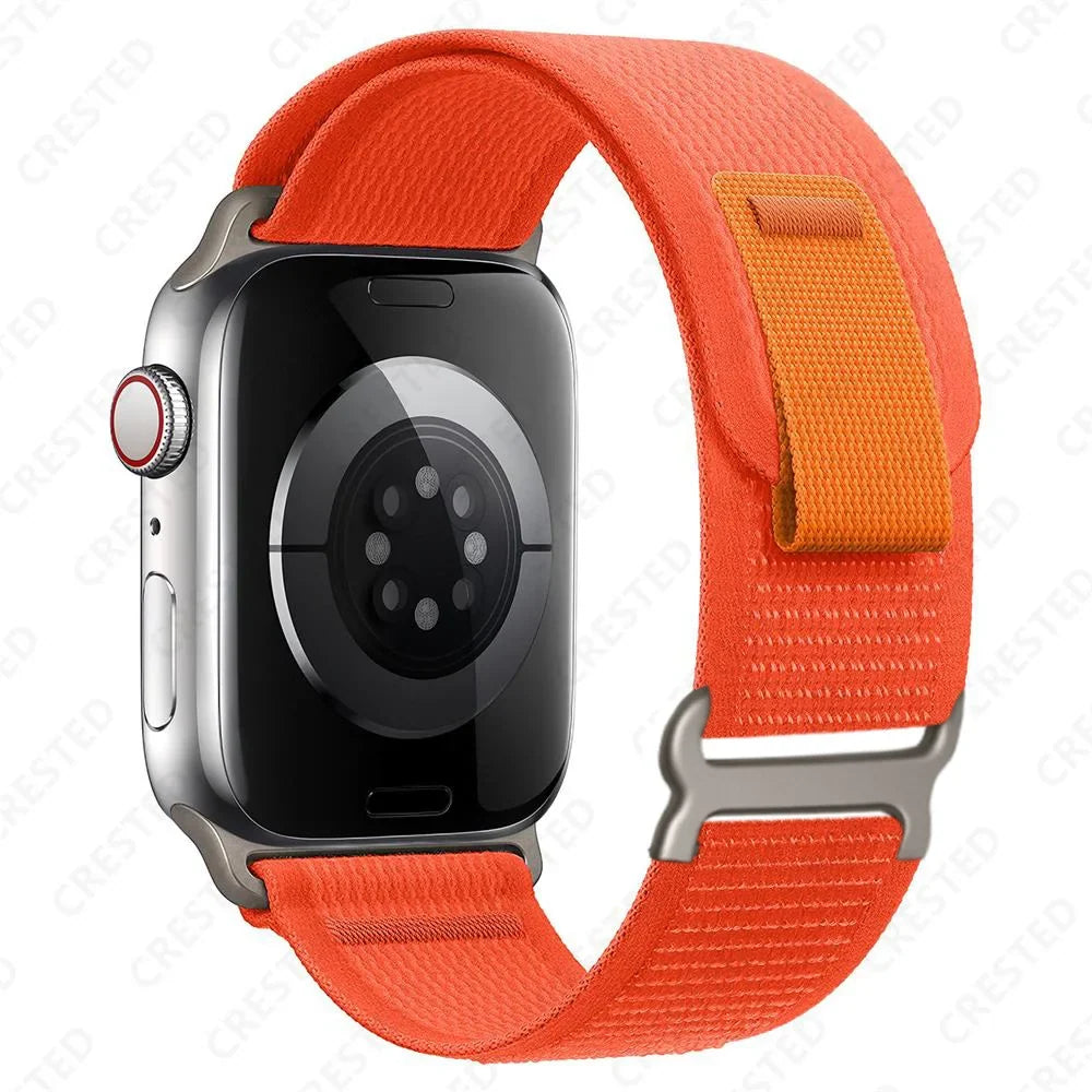 Apple Watch Two-Tone Nylon Trail Loop Band with Pull Tab