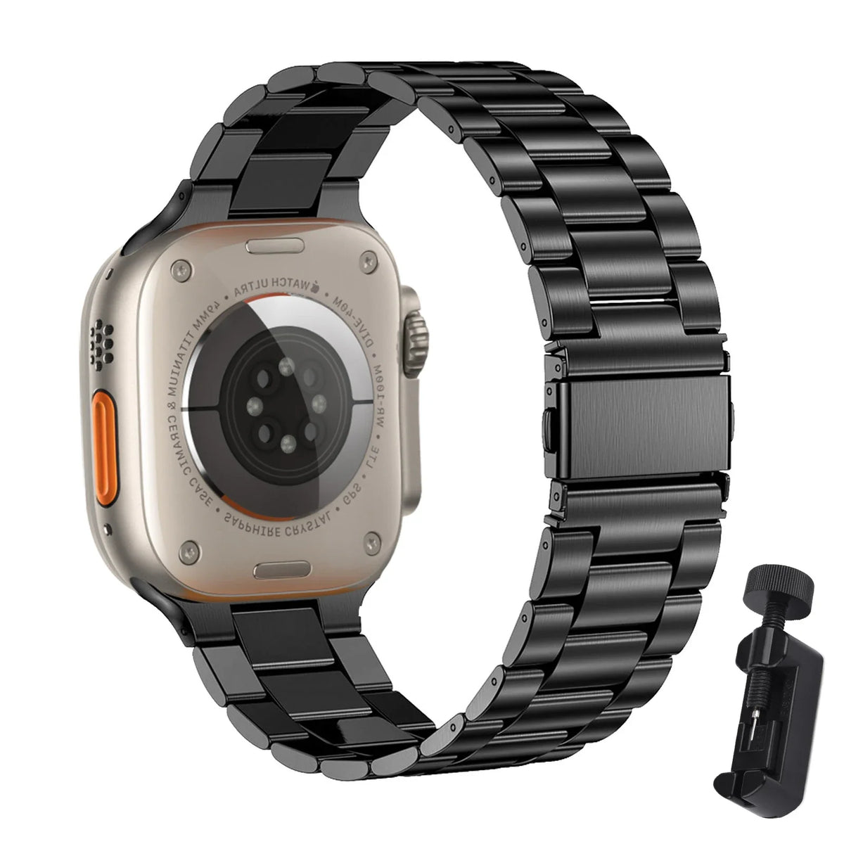 Apple Watch Three-Link Stainless Steel Bracelet Band