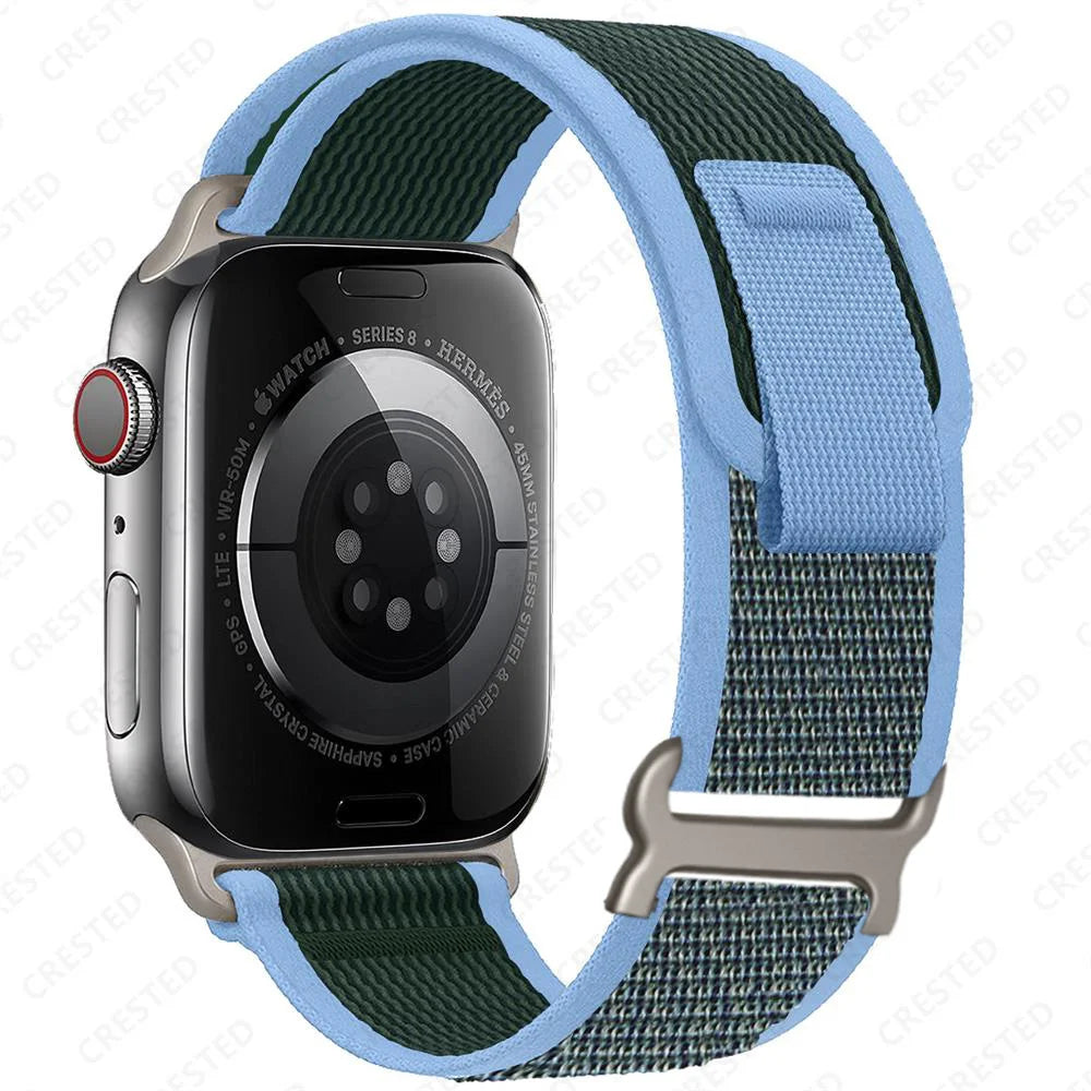 Apple Watch Two-Tone Nylon Trail Loop Band with Pull Tab
