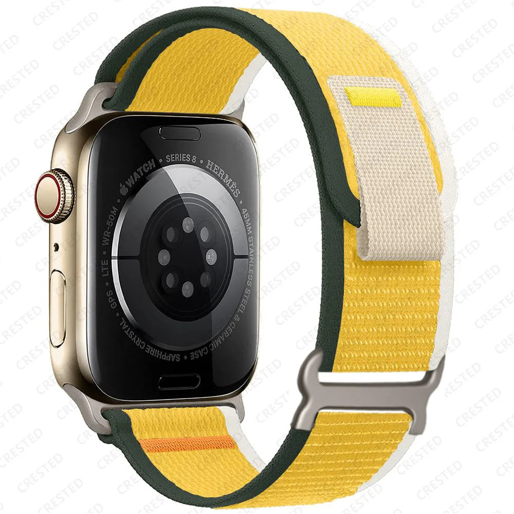 Apple Watch Two-Tone Nylon Trail Loop Band with Pull Tab