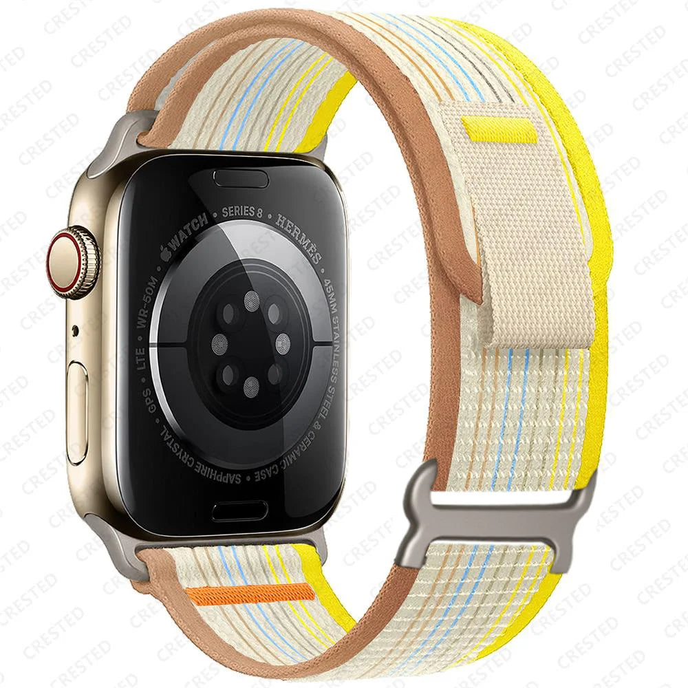 Apple Watch Two-Tone Nylon Trail Loop Band with Pull Tab