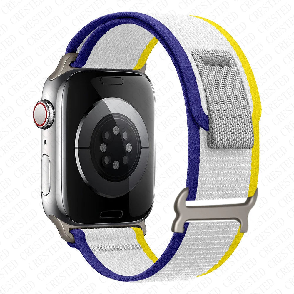 Apple Watch Two-Tone Nylon Trail Loop Band with Pull Tab