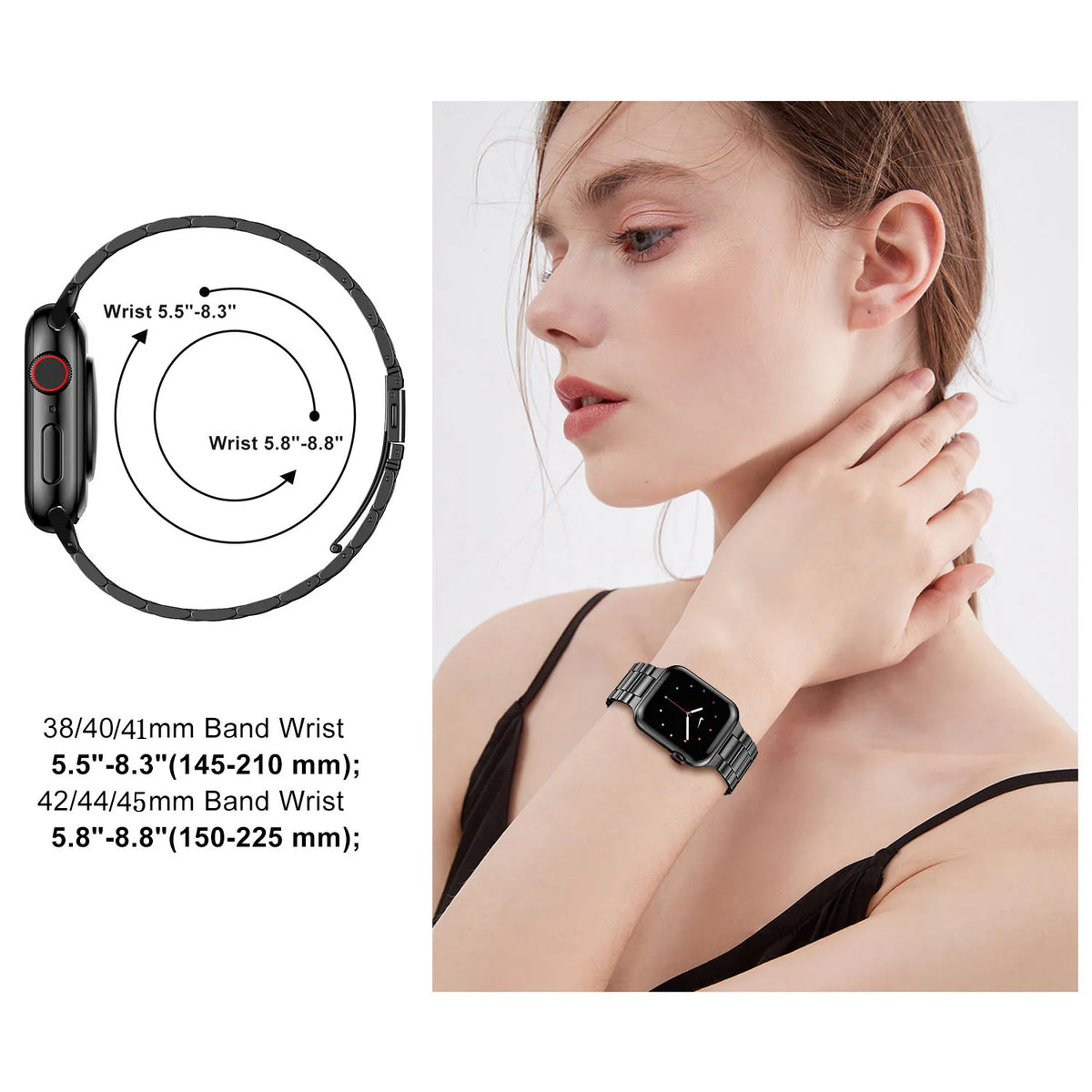 Apple Watch Three-Link Stainless Steel Bracelet Band
