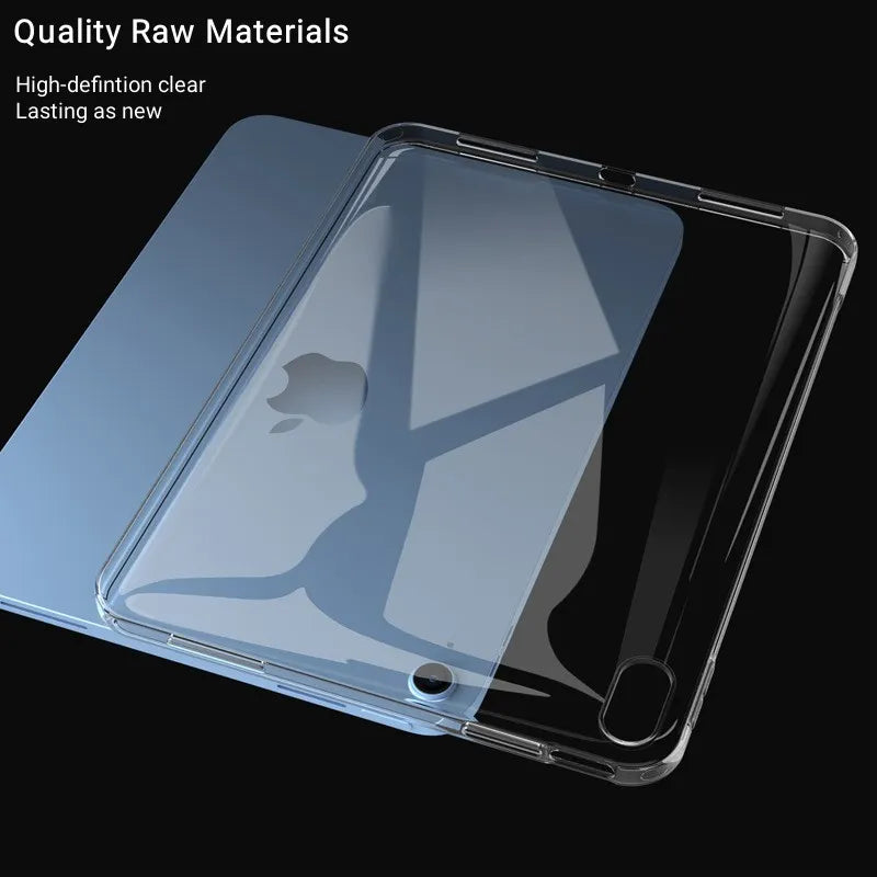 iPad Case Ultra Thin Transparent Protective Case