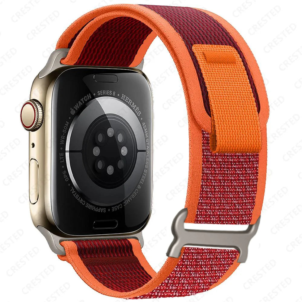 Apple Watch Two-Tone Nylon Trail Loop Band with Pull Tab