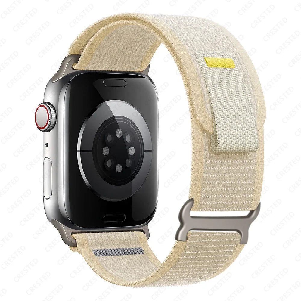 Apple Watch Two-Tone Nylon Trail Loop Band with Pull Tab