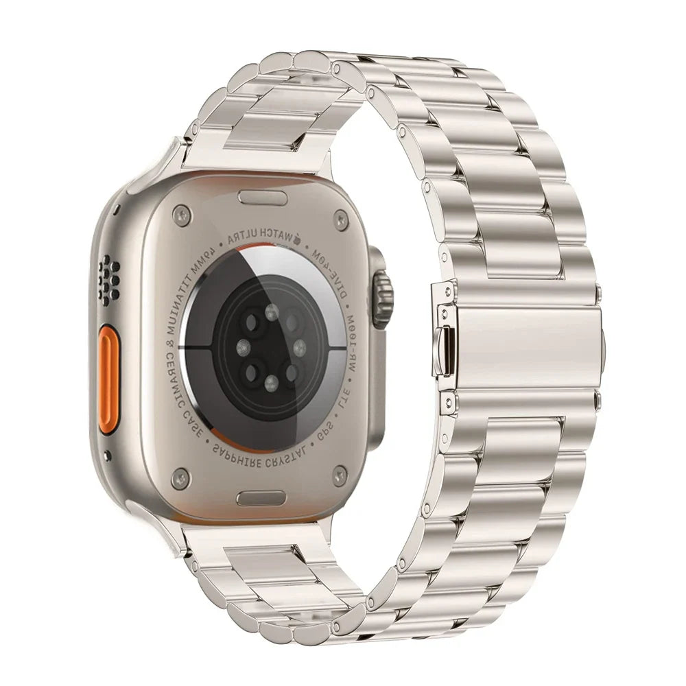 Apple Watch Three-Link Stainless Steel Bracelet Band