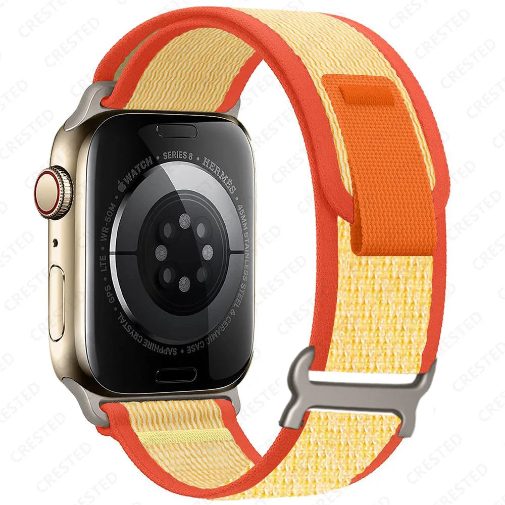 Apple Watch Two-Tone Nylon Trail Loop Band with Pull Tab
