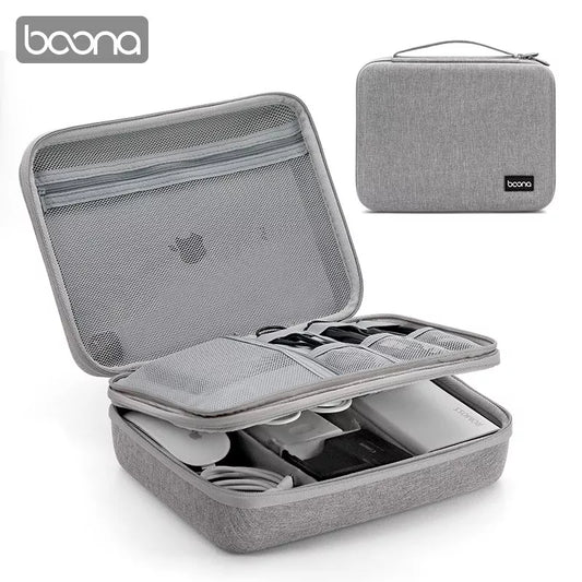 BOONA Hard Shell Electronic Organizer Case